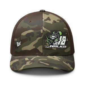 'Ready To Race' Dirt Oval RC Racing Custom Embroidered Snapback Camouflage Trucker Cap V3 - Darkside Studio Arts LLC.