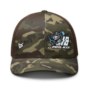 'Ready To Race' Dirt Oval RC Racing Custom Embroidered Snapback Camouflage Trucker Cap V1 - Darkside Studio Arts LLC.