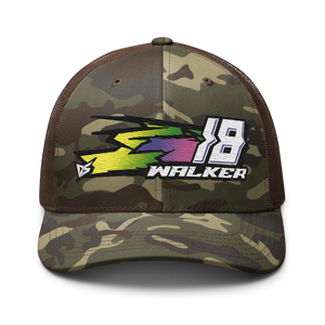 'Hyper' Dirt Oval RC Racing Custom Embroidered Snapback Trucker Cap - Darkside Studio Arts LLC.