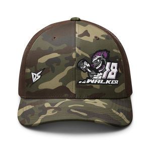 'Rat Attack' Dirt Oval RC Racing Custom Embroidered Snapback Camouflage Trucker Cap V2 - Darkside Studio Arts LLC.