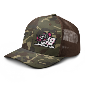 'Ready To Race' Dirt Oval RC Racing Custom Embroidered Snapback Camouflage Trucker Cap V2 - Darkside Studio Arts LLC.