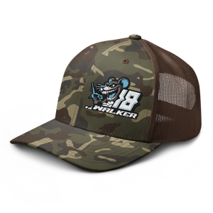 'Ready To Race' Dirt Oval RC Racing Custom Embroidered Snapback Camouflage Trucker Cap V1 - Darkside Studio Arts LLC.