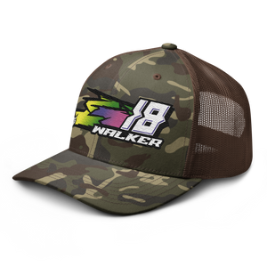 'Hyper' Dirt Oval RC Racing Custom Embroidered Snapback Trucker Cap - Darkside Studio Arts LLC.