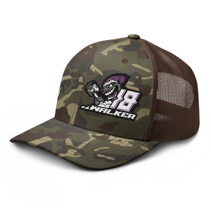 'Rat Attack' Dirt Oval RC Racing Custom Embroidered Snapback Camouflage Trucker Cap V2 - Darkside Studio Arts LLC.