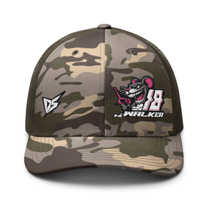 'Ready To Race' Dirt Oval RC Racing Custom Embroidered Snapback Camouflage Trucker Cap V2 - Darkside Studio Arts LLC.