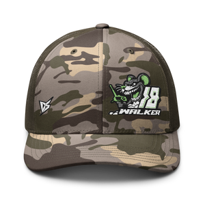 'Ready To Race' Dirt Oval RC Racing Custom Embroidered Snapback Camouflage Trucker Cap V3 - Darkside Studio Arts LLC.