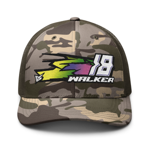 'Hyper' Dirt Oval RC Racing Custom Embroidered Snapback Trucker Cap - Darkside Studio Arts LLC.