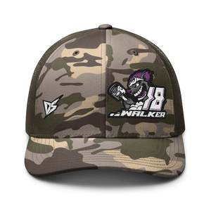 'Rat Attack' Dirt Oval RC Racing Custom Embroidered Snapback Camouflage Trucker Cap V2 - Darkside Studio Arts LLC.