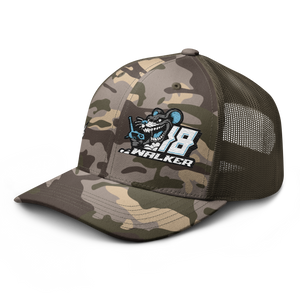 'Ready To Race' Dirt Oval RC Racing Custom Embroidered Snapback Camouflage Trucker Cap V1 - Darkside Studio Arts LLC.