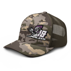 'Rat Attack' Dirt Oval RC Racing Custom Embroidered Snapback Camouflage Trucker Cap V2 - Darkside Studio Arts LLC.