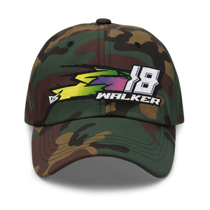 'Hyper' Dirt Oval RC Racing Custom Embroidered Dad Hat Cap - Darkside Studio Arts LLC.