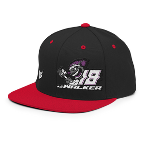 'Rat Attack' Dirt Oval RC Racing Custom Embroidered SnapBack Cap V2 - Darkside Studio Arts LLC.