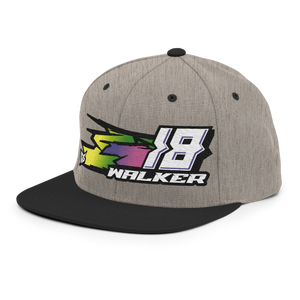 'Hyper' Dirt Oval RC Racing Custom Embroidered SnapBack Cap - Darkside Studio Arts LLC.