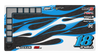 'Turbulence' Premium RC Pit / Work Mat – Customizable, Rollable, Rubber non-slip base, Polyester Top, Stitched Edges | Darkside Studio Arts LLC - 1