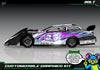 Bolt graphics kit for JBody RC Crate Late Model — Purple — universal example artwork preview 7