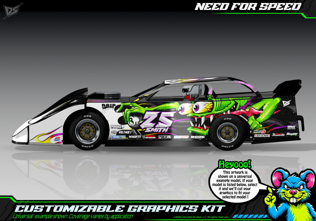 Need For Speed graphics kit for JBody RC Crate Late Model — universal example artwork preview 1