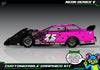 Neon Series V graphics kit for JBody RC Crate Late Model — Neon Pink — universal example artwork preview 1
