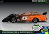 Neon Series V graphics kit for JBody RC Crate Late Model — Neon Orange — universal example artwork preview 2