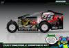 Bassin graphics kit for JBody RC Mini Mudboss — Red — universal example artwork preview 2