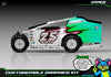 Hyper graphics kit for JBody RC Mini Mudboss — Toxic Surge — universal example artwork preview 10