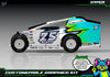 Hyper graphics kit for JBody RC Mini Mudboss — Blue Origin — universal example artwork preview 2