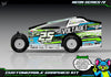 Neon Series IV graphics kit for JBody RC Mini Mudboss — Neon Green — universal example artwork preview 2