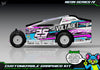 Neon Series IV graphics kit for JBody RC Mini Mudboss — Neon Pink — universal example artwork preview 6