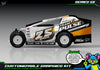 Series 5X graphics kit for JBody RC Mini Mudboss — Orange — universal example artwork preview 2