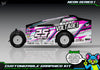 Neon Series I graphics kit for JBody RC Standard Mudboss — Neon Pink — universal example artwork preview 2