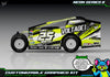 Neon Series II graphics kit for JBody RC Standard Mudboss — Neon Acid Green — universal example artwork preview 5