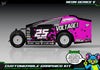 Neon Series V graphics kit for JBody RC Standard Mudboss — Neon Pink — universal example artwork preview 4