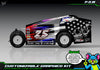 P.O.W graphics kit for JBody RC Standard Mudboss — universal example artwork preview 1