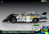 Bolt graphics kit for Losi 1/10 22S Dirt Late Model — Orange — universal example artwork preview