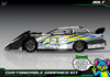 Bolt graphics kit for Losi 1/10 22S Dirt Late Model — Yellow — universal example artwork preview