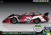 Neon Series III graphics kit for Losi 1/10 22S Dirt Late Model — Neon Red — universal example artwork preview