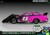 Neon Series V graphics kit for Losi 1/10 22S Dirt Late Model — Neon Pink — universal example artwork preview