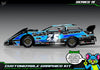 Series 1X graphics kit for Losi 1/10 22S Dirt Late Model — Blue — universal example artwork preview