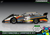 Throwback graphics kit for Losi 1/10 22S Dirt Late Model — universal example artwork preview