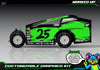 'Marked Up' High Vis Neon Customizable Decal Skin Kit For Salvas Mudboss Traxxas Slash Dirt Oval Short Course Racing | Darkside Studio Arts LLC - 2