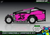 'Marked Up' High Vis Neon Customizable Decal Skin Kit For Salvas Mudboss Traxxas Slash Dirt Oval Short Course Racing | Darkside Studio Arts LLC - 4
