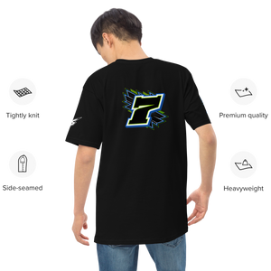 Custom Designed Men’s Premium Heavyweight Tee For RC Flyers & Enthusiasts of E-Flite Hangar 9 RealFlight Planes V2 - Darkside Studio Arts LLC.