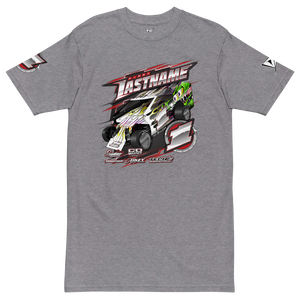 Custom Designed Men’s Premium Heavyweight Tee For Salvas Mudboss Racing Teams - Darkside Studio Arts LLC.