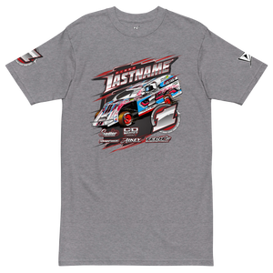 Custom Men’s Premium Heavyweight Tee Designed For RC Racers of Traxxas Slash Modified - Darkside Studio Arts LLC.