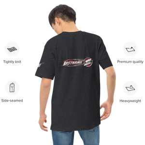 Custom Designed Men’s Premium Heavyweight Tee For Salvas Mudboss Racing Teams V3 - Darkside Studio Arts LLC.