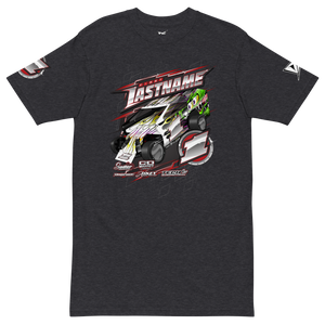 Custom Designed Men’s Premium Heavyweight Tee For Salvas Mudboss Racing Teams - Darkside Studio Arts LLC.