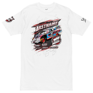 Custom Men’s Premium Heavyweight Tee Designed For RC Racers of Traxxas Slash Modified V4 - Darkside Studio Arts LLC.