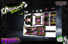 Turbo: Purple and green wrap panel layout. Design available for Mr. Kustoms RC body wraps.