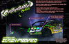 Darkside Studios graphics wrap customization options for race number, name, sponsors, and specialty number finishes