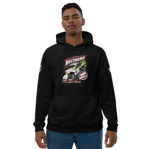 Custom Designed Men’s Premium Heavyweight Hoodie For Salvas Mudboss Racing Teams - Darkside Studio Arts LLC.