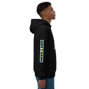 Custom Designed Men’s Premium Heavyweight Hoodie For RC Boat Enthusiasts of Pro Boat Sonicwake & More! - Darkside Studio Arts LLC.